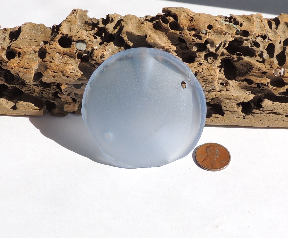 Double Drilled Sea Glass Large Drill Holes 4.2 Mm Bottom of Etsy
