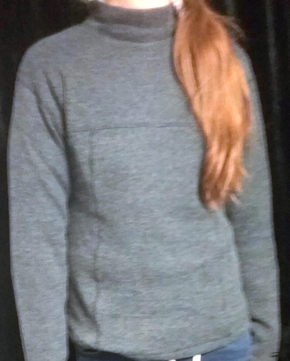 Sale 30% Sweater, sweatshirt, knit look, skin-friendly, back zip, anthracite, 50% cotton, 50% polyester, Tom Tailor, Vintage