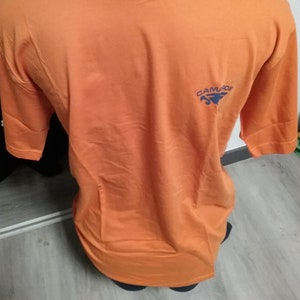 T-shirt met korte mouwen en grafisch oranje-blauw LOGO ronde hals, Camaro, Vintage
