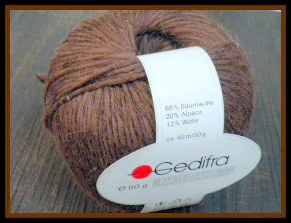 Wool, alpaca blend yarn, Naturana, Gedifra, cotton, alpaca, viscose, skin-friendly, 50g, running length 93 m, needle size 3.5-4