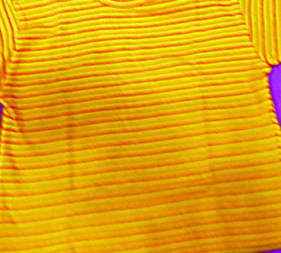 Sale 30% T-Shirt, short sleeve, yellow/orange, striped, Baby/KIDS, Gender, Absorba, Vintage