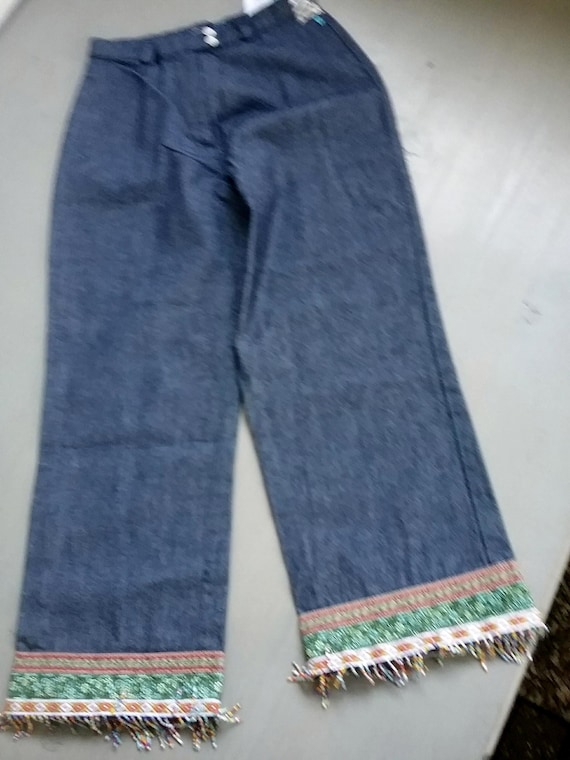 Sale 30% Pants, Capri pants, jeans, wide leg, thick or light fabric, pearl velcro, Young Fashion Girls, Women, Tom Tailor, Vintage