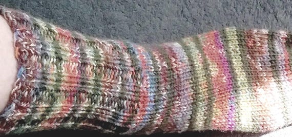 Thick wool socks, hand-knitted - available immediately - sofa socks - from baby size up to size 54 - by appointment