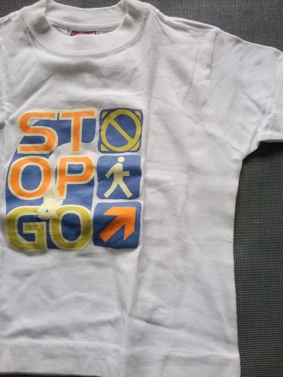 T-shirt, short sleeve, graphic STOP GO, frontside… - image 6