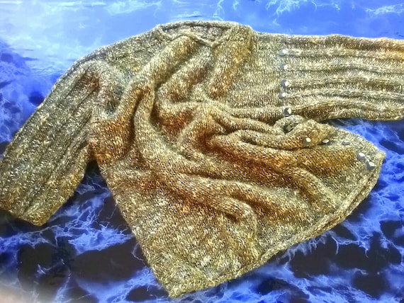 handmade, casual knitted sweater, ribbed, on size BIG, custom measurements, autumn colors, yarn with alpaca, unique, vintage