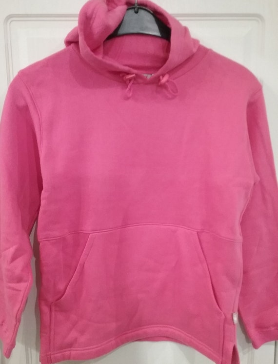 thick pink hoodie