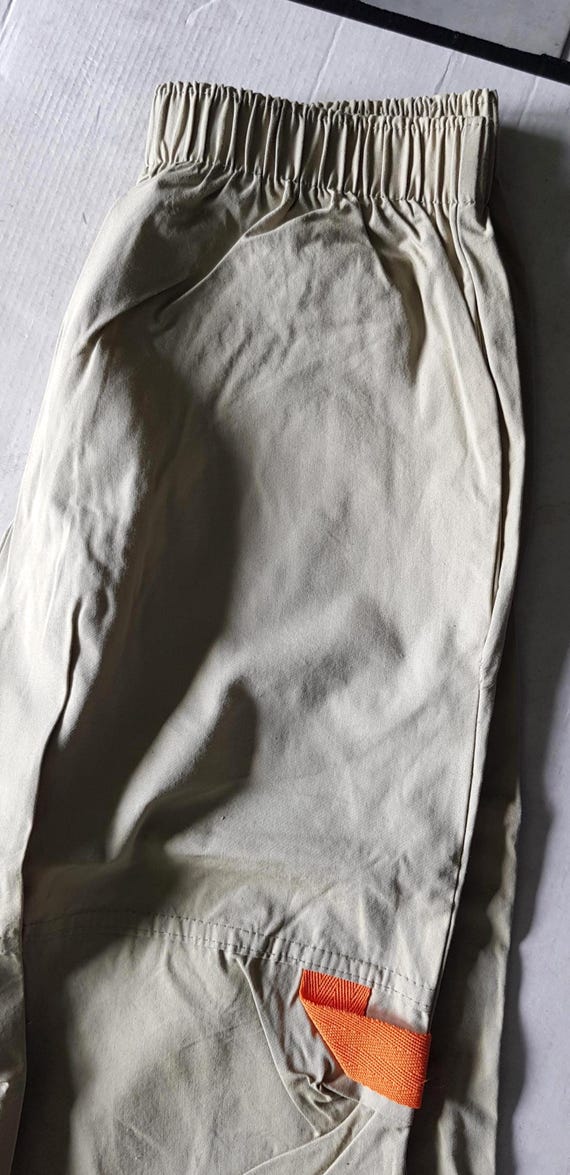 Sale 30% shorts, long Bermuda shorts, casual pull-on trousers, knee-length, safari beige, wide leg, Kids/Junior, Active World by TP, Vintage