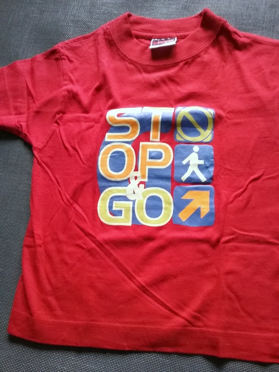 T-shirt, short sleeve, graphic STOP GO, frontside… - image 5