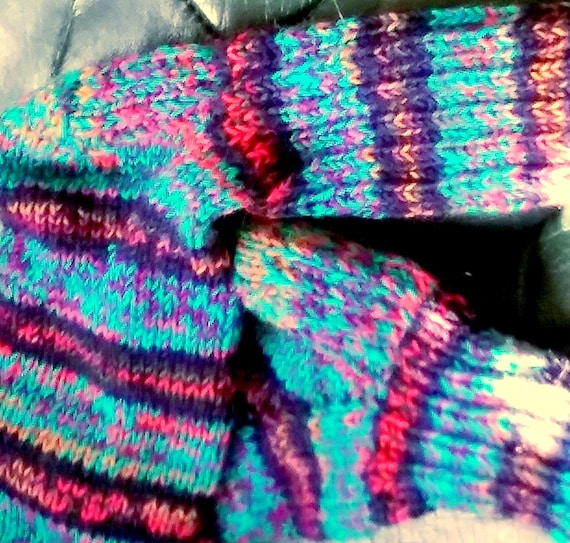 Thick wool socks, hand-knitted - available immediately - sofa socks - from baby size up to size 54 - by appointment