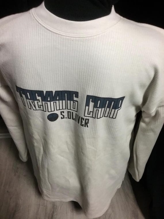 Sale 30% Pullover, sweatshirt, ribbed, graphic trekking, light grey, dark lettering, BIGFormat, boys, men, boys, S.Oliver, Vintage