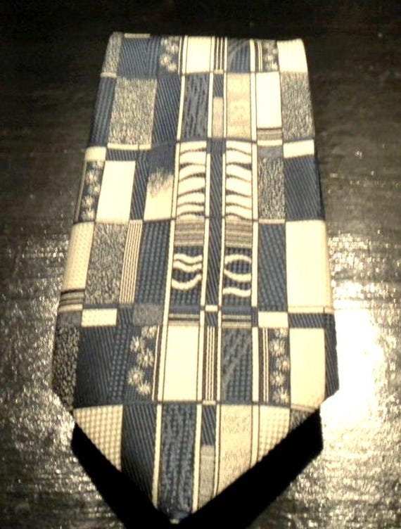 Sale 30% tie, necktie, tie, selection of blue tones, men's accessories, silk, viscose, other, 1970s, vintage