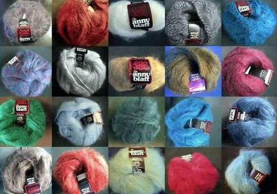 Wolle, Langhaar Mohair - Anny Blatt - Farbwahl - traumhaft schön