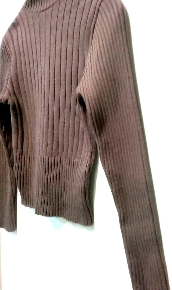 Sale 30% Sweater, Turtle Neck, Rollkragen, Knitted sweater, Rib pattern, Short size, Measurements, Cotton, Tutti Paletti, Gender, Vintage