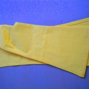 1990s, flared trousers, stretch trousers, girls, teenagers, young fashion yellow, more sizes, please note measurements, vintage image 1