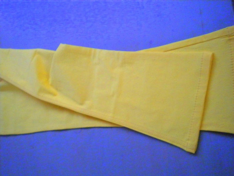 1990s, flared trousers, stretch trousers, girls, teenagers, young fashion yellow, more sizes, please note measurements, vintage image 1