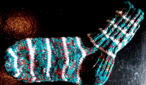 thick WOOL SOCKS hand-knitted-immediately available-SOFA SOCKS-from baby to size 56-by appointment