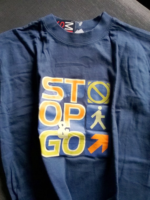 T-shirt, short sleeve, graphic STOP GO, frontside… - image 4