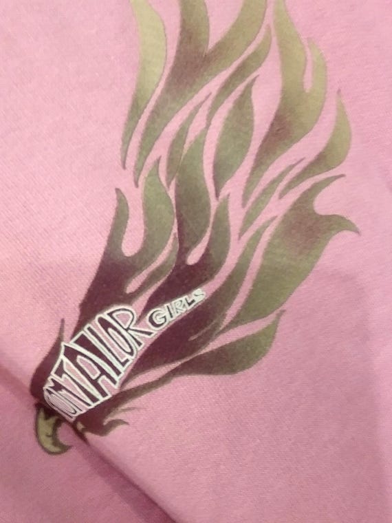 Sale 50% sweater, sweatshirt, girls, Tom Tailor Girl, black pink light blue, more sizes, measurements, back motif, 1990-2012, Vintage