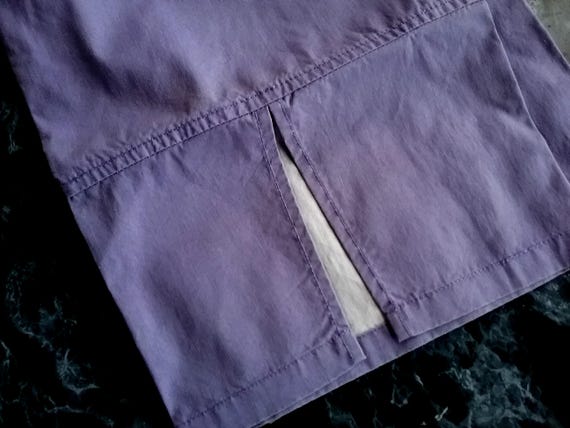 Sale 30% Pants, Long-Bermuda 7/8, cotton/polyamide, lavender-purple, large leg slit, zipper/button, Young Fashion, Girls, Esprit, Vintage
