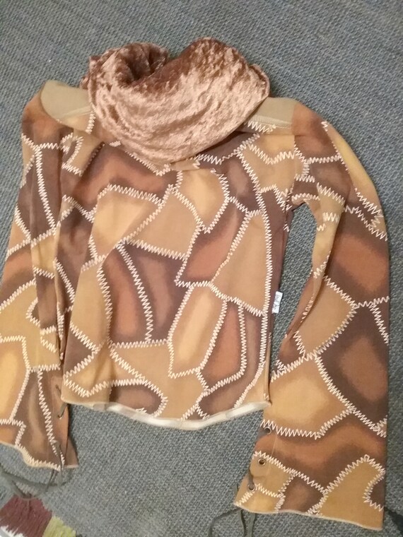 Sale 30% sweater, long-sleeved shirt, velour, pat… - image 2