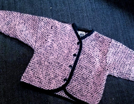 Sale 30% Jacket, Janker, cozy fleece, outdoor teddy, pink/grey, thick, skin-friendly, KIDS, girls, Tutti Paletti, Vintage