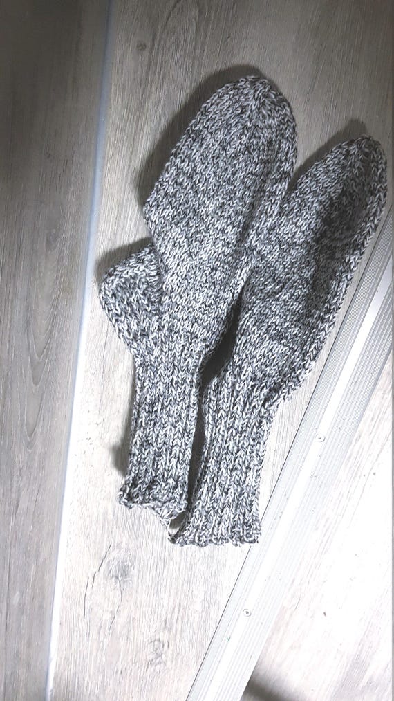 Thick wool socks hand-knitted - available immediately - sofa socks - from baby to size 54 - by appointment