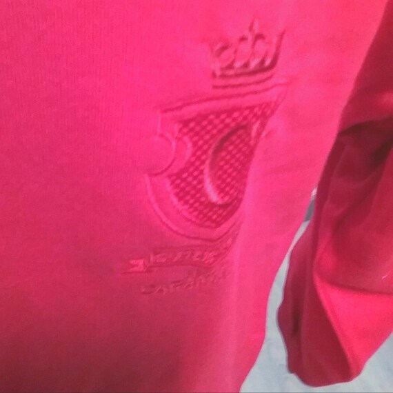 Sale 30% Sweater, sweatshirt, graphic crest LOGO, red, tone-on-tone, embroidery, adults + KIDS, gender, size, Caramasov, Vintage