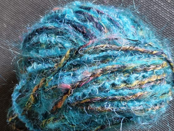 Wool, designer yarn mix, adding accents/being creative, chunky wool, for patchwork, granny square, other, hand-wound, vintage wool