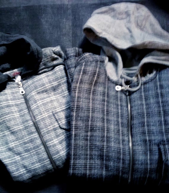 Sale 30% Shirt, Blouse, Overshirt, Hoodie, Checked Hoodie, Thin Jacket, Unisex, BIG Sizes, S.Oliver, Vintage