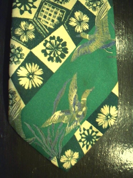 Sale 30% Tie, Necktie, Bow Tie, Selection, Silk, Viscose, Other, Green- Blue- Mint- Yellow- Orange, Men's Accessories Vintage