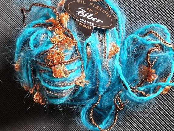 Wool, designer yarn mix, decorative yarn/embellishment/accessory, mini skeins, Anny Blatt/Tiber, various fiber types, hand-wound, vintage wool