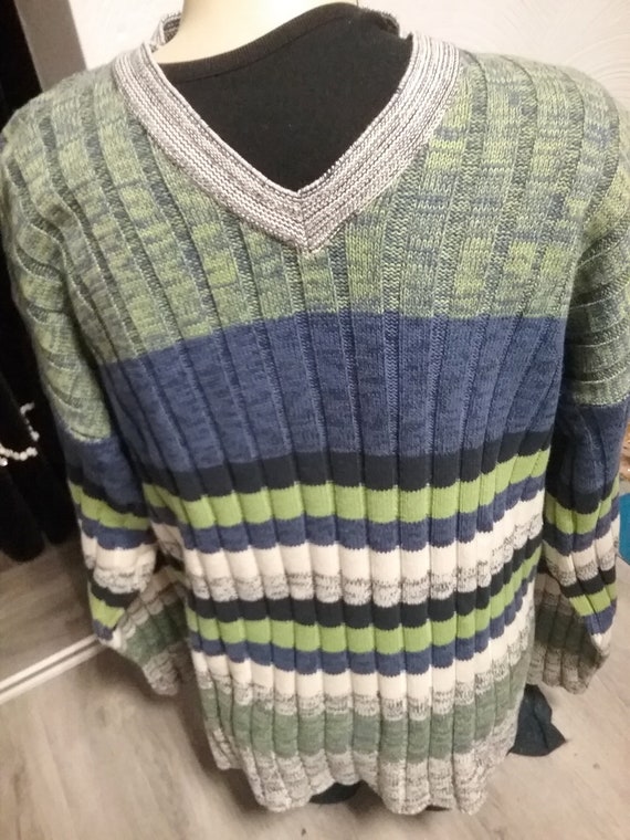 Jumper, sweater, spring/summer, rib knit, V-neck,… - image 1