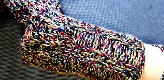 Thick wool socks hand-knitted - available immediately - sofa socks - from baby to size 54 - by appointment