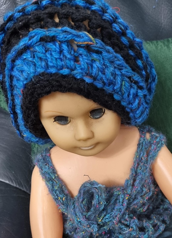 Handmade crocheted hat, designer one-of-a-kind for adults, vintage style