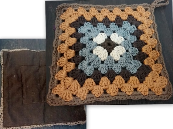 handmade potholders - Page 1 - Granny Squares with fabric, home accessories, gifts