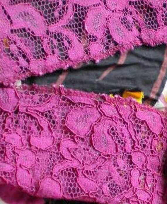 Scarf, real lace, purple, lace scarf, decorative scarf, accessories, vintage