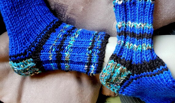 Thick wool socks hand-knitted - available immediately - sofa socks - from baby to size 56 - by appointment