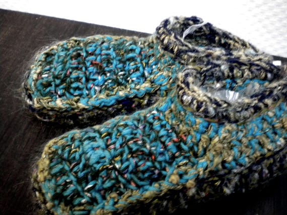 Handmade, slippers, non-slip soles, wool shoes, crochet shoes, other