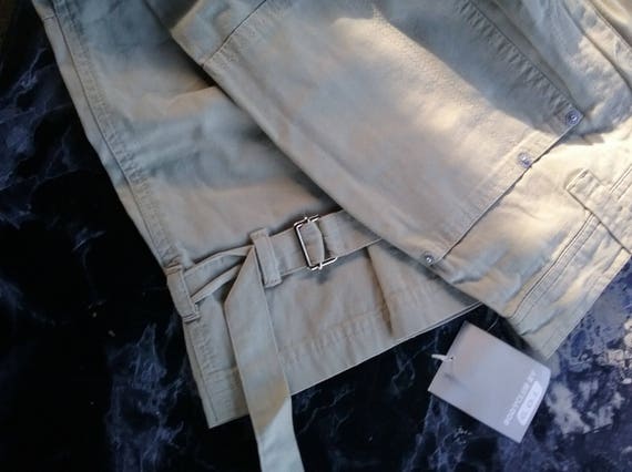 Sale 30% Jeans, olive + beige, ribbon details, measurements, Bodyclub by G.O.L. Cotton, Gender, ca. 1990-2012, Vintage, Other