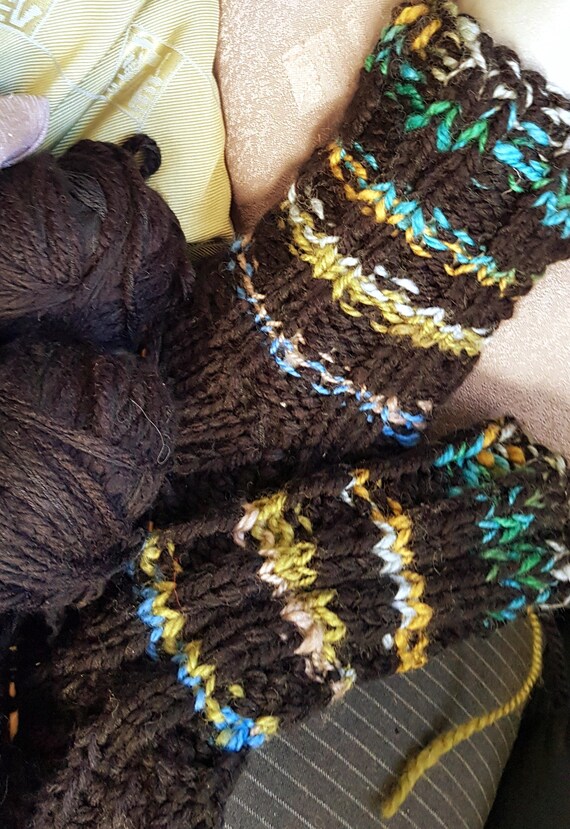 Thick wool socks hand-knitted - available immediately - sofa socks - from baby to size 54 - by appointment