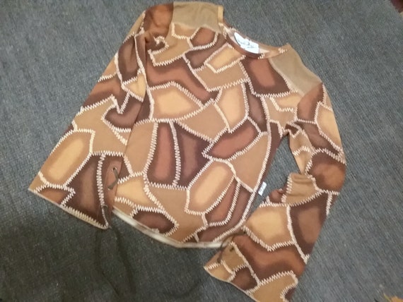 Sale 30% sweater, long-sleeved shirt, velour, pat… - image 5