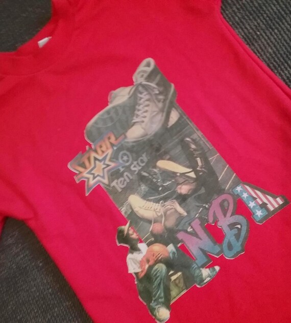 Sale 30% Sweater, sweatshirt, graphic frontside shoes, red, long shirt, boys, Basta Vintage