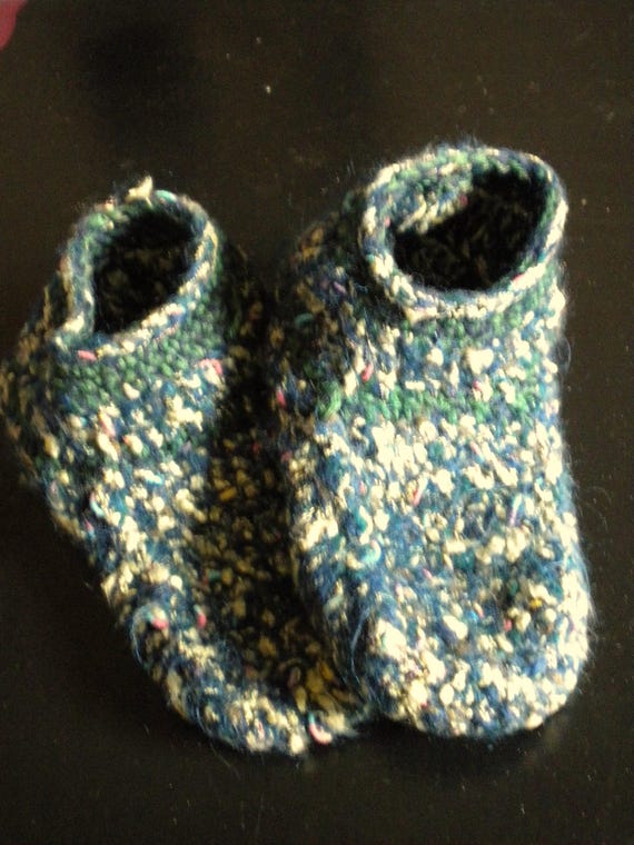 Handmade, slippers, non-slip soles, wool shoes, crochet shoes, other
