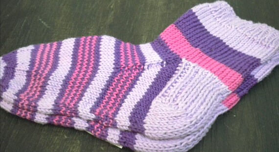 Thick wool socks hand-knitted - available immediately - sofa socks - from baby to size 56 - by appointment