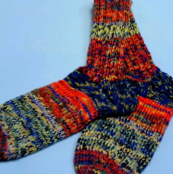 Thick wool socks hand-knitted - available immediately - sofa socks - from baby to size 54 - by appointment