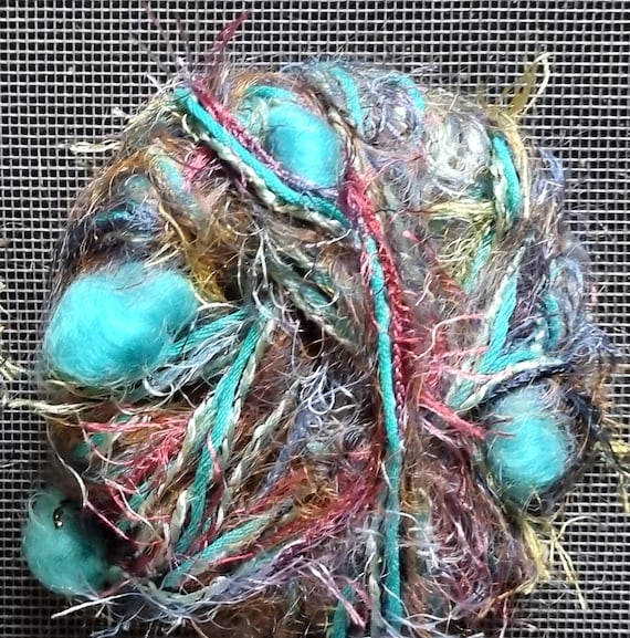 Wool, designer yarn mix, adding accents/being creative, chunky wool, for patchwork, granny square, other, hand-wound, vintage wool