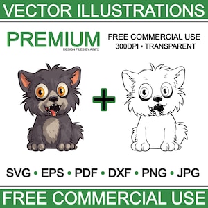 Big Bad & Beyond: Podróż wilka z kreskówki, svg, eps, pdf, dxf, png, jpg, pliki wektorowe, ilustracje, przezroczyste, cricuit, grawer
