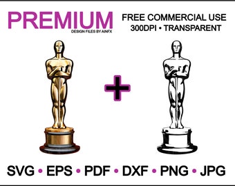 Sparkling Success: The Academy Awards Evolution ,svg, eps, pdf, dxf, png, jpg, vector files, illustrations, transparent, cricuit, engraver