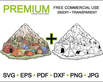 Basecamp Adventures: Explore, Thrive, Connect, svg, eps, pdf, dxf, png, jpg, vector files, illustrations, transparent, cricuit, engraver