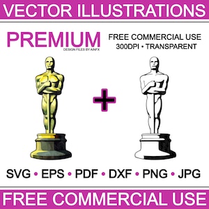 Glamour y oro: La odisea de los premios de la Academia,svg, eps, pdf, dxf, png, jpg, archivos vectoriales, ilustraciones, transparente, cricuit, grabador